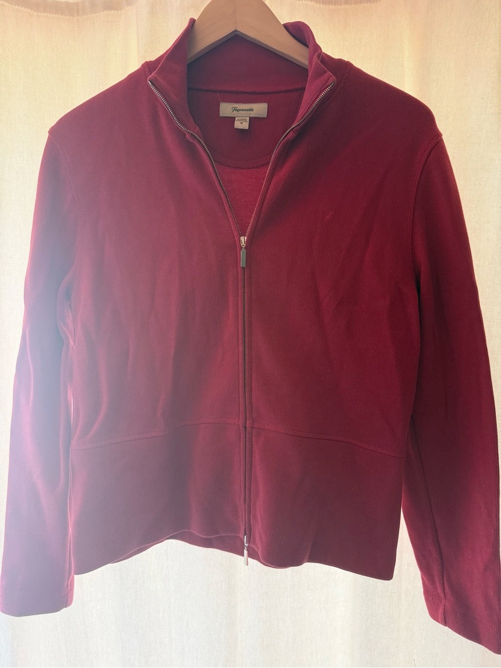 ♥️ Faconnable Women's Red Double Zip Jacket ♥️